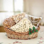 send 1kg cashewsnuts almonds almonds raisins pista basket delivery